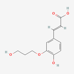 (E)-3-(4-Hydroxy-3-(3-hydroxypropoxy)phenyl)acrylic Acid