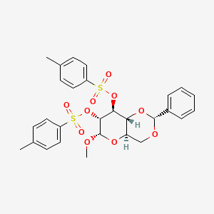 Methyl 4,6-o-benzylidene-2,3-di-o-tosyl-alpha-d-glucopyranoside