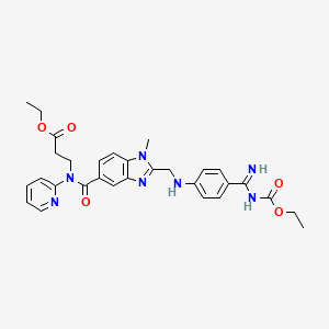 molecular formula C30H33N7O5 B13844886 N-Ethoxycarbonyl Dabigatran Ethyl Ester 