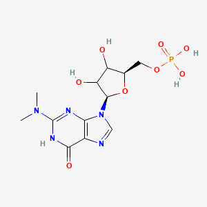 [(2R,5R)-5-[2-(dimethylamino)-6-oxo-1H-purin-9-yl]-3,4-dihydroxyoxolan-2-yl]methyl dihydrogen phosphate