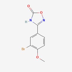 molecular formula C9H7BrN2O3 B1384494 3-(3-溴-4-甲氧基苯基)-4,5-二氢-1,2,4-噁二唑-5-酮 CAS No. 1183996-38-4