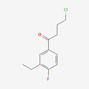 4-Chloro-1-(3-ethyl-4-fluorophenyl)butan-1-one