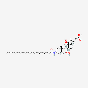 Methyl(3beta,5beta,7alpha,12alpha)-7,12-Dihydroxy-3-[(1-oxoeicosyl)amino]-cholan-24-oicAcidEster