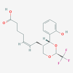 (Z)-7-[(2R,4R,5S)-4-(2-hydroxyphenyl)-2-(trifluoromethyl)-1,3-dioxan-5-yl]hept-5-enoic acid