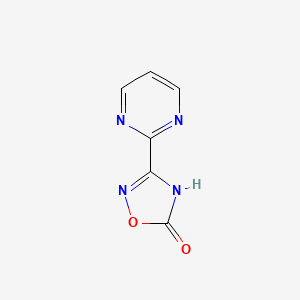 molecular formula C6H4N4O2 B1384502 3-(嘧啶-2-基)-4,5-二氢-1,2,4-恶二唑-5-酮 CAS No. 1184003-44-8