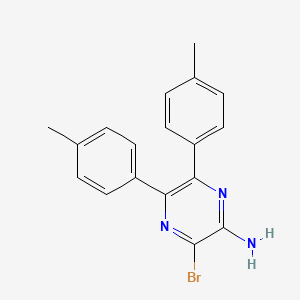 3-Bromo-5,6-di-p-tolylpyrazin-2-amine