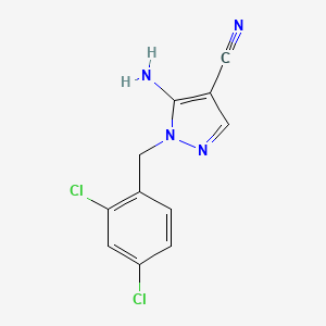 5-Amino-1-[(2,4-dichlorophenyl)methyl]pyrazole-4-carbonitrile