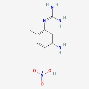 molecular formula C8H13N5O3 B13845111 N-(5-Amino-2-methylphenyl)guanadine Nitrate 