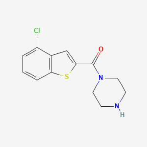 (4-Chlorobenzo[b]thiophen-2-yl)(piperazin-1-yl)methanone