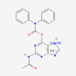 N2-Acetyl-O6-diphenylcarbamoylguanine-13C2,15N