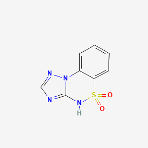 molecular formula C8H6N4O2S B1384515 8$l^{6}-Thia-2,3,5,7-tetraazatricyclo[7.4.0.0^{2,6}]trideca-1(9),3,5,10,12-pentaene-8,8-dione CAS No. 1311314-60-9