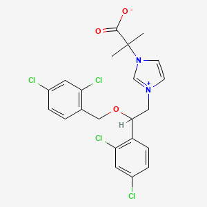 molecular formula C22H20Cl4N2O3 B13845152 Miconazole N-(2-Methyl)propanoate 