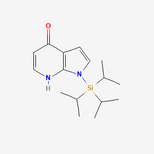 1-[tris(1-Methylethyl)silyl] 1H-Pyrrolo[2,3-b]pyridine-4-ol