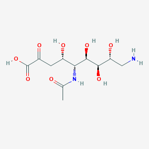 molecular formula C11H20N2O8 B13845173 5-acetamido-3,5,9-trideoxy-9-amino-D-glycero-D-galacto-2-nonulosonic acid 