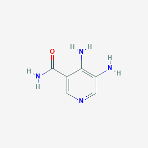 molecular formula C6H8N4O B13845186 4,5-Diaminopyridine-3-carboxamide 