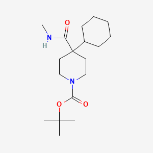 Tert-butyl 4-cyclohexyl-4-(methylcarbamoyl)piperidine-1-carboxylate