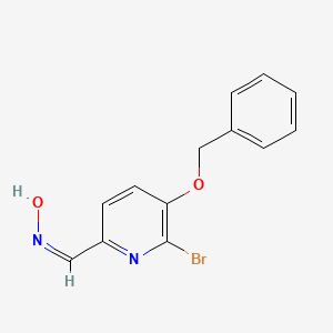 molecular formula C13H11BrN2O2 B1384526 (Z)-5-(Benzyloxy)-6-bromopicolinaldehyde oxime CAS No. 1228670-37-8