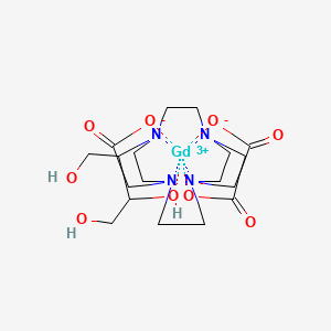 2-[4,10-bis(carboxylatomethyl)-7-(1,3,4-trihydroxybutan-2-yl)-1,4,7,10-tetrazacyclododec-1-yl]acetate;gadolinium(3+)