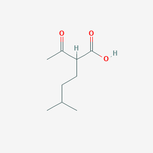 2-Acetyl-5-methylhexanoic acid