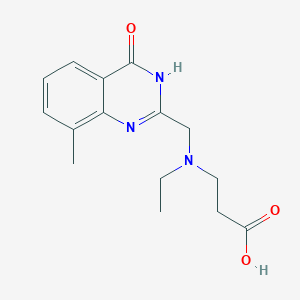 molecular formula C15H19N3O3 B1384529 3-{乙基[(8-甲基-4-氧代-3,4-二氢喹唑啉-2-基)甲基]氨基}丙酸 CAS No. 1179747-61-5