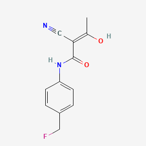 2-Cyano-N-(4-(fluoromethyl)phenyl)-3-hydroxybut-2-enamide