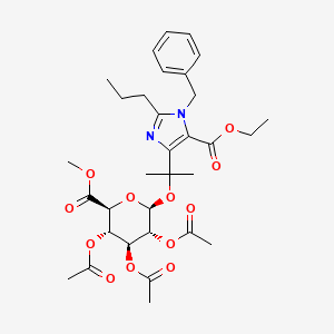 N-Benzyl 1-Methylethyl-2-propyl-1H-imidazole-5-carboxylic Acid Ethyl Ester 2,3,4-Tri-O-acetyl-beta-D-glucuronide Methyl Ester