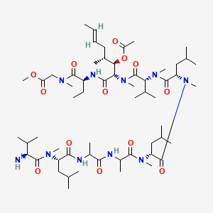 Des(N-Methyl-leucyl) Cyclosporin A seco(MeGly-MeLeu) Methyl Ester