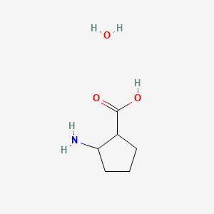 2-Aminocyclopentane-1-carboxylic acid;hydrate