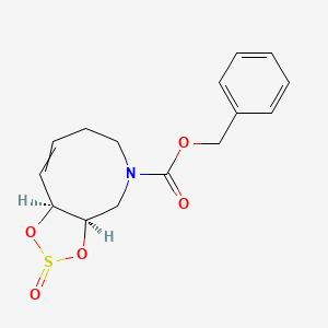 3a,6,7,9a-Tetrahydro-1,3,2-dioxathiolo[4,5-c]azocine-5(4H)-carboxylic Acid Phenylmethyl Ester 2-Oxide