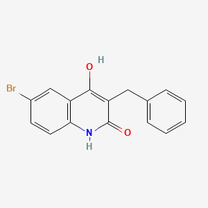 3-benzyl-6-bromo-4-hydroxy-1H-quinolin-2-one