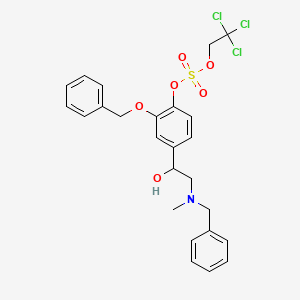 4-(2-(Benzyl(methyl)amino)-1-hydroxyethyl)-2-(benzyloxy)phenyl (2,2,2-trichloroethyl) Sulfate