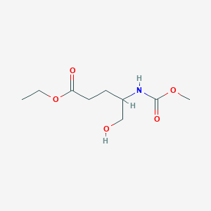 molecular formula C9H17NO5 B13845445 5-Hydroxy-4-[(methoxycarbonyl)amino]-pentanoic Acid Ethyl Ester 