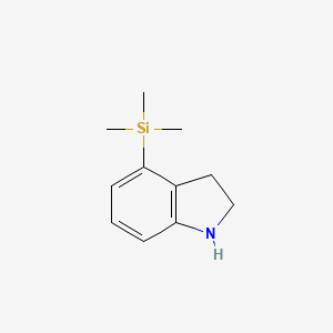 2,3-dihydro-1H-indol-4-yl(trimethyl)silane