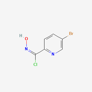 (2E)-5-bromo-N-hydroxypyridine-2-carboximidoyl chloride