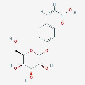 molecular formula C15H18O8 B13845477 (Z)-3-[4-[(3R,4S,5S,6R)-3,4,5-trihydroxy-6-(hydroxymethyl)oxan-2-yl]oxyphenyl]prop-2-enoic acid 