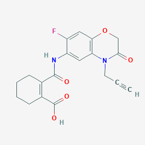 molecular formula C19H17FN2O5 B13845499 Flumioxazin-mono amide 