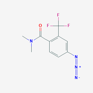 molecular formula C10H9F3N4O B1384550 4-叠氮基-N,N-二甲基-2-三氟甲基苯甲酰胺 CAS No. 2279123-02-1
