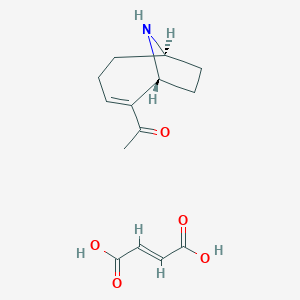 1-[(1R,6R)-9-azabicyclo[4.2.1]non-2-en-2-yl]ethanone;(E)-but-2-enedioic acid