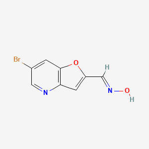 molecular formula C8H5BrN2O2 B1384554 6-溴呋喃[3,2-b]吡啶-2-甲醛肟 CAS No. 1171920-32-3