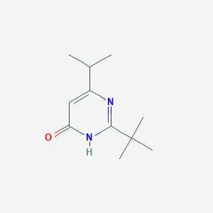 molecular formula C11H18N2O B1384555 2-叔丁基-6-(丙烷-2-基)-3,4-二氢嘧啶-4-酮 CAS No. 1153296-66-2