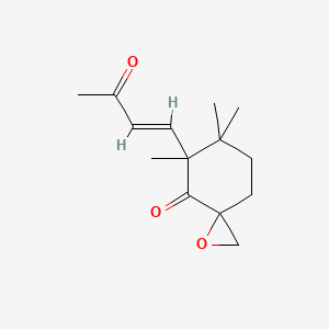 5,6,6-Trimethyl-5-(3-oxobut-1-enyl)-1-oxaspiro[2.5]octan-4-one