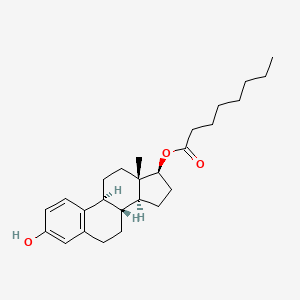 molecular formula C26H38O3 B13845577 Estra-1,3,5(10)-triene-3,17beta-diol 17-octanoate CAS No. 63042-22-8