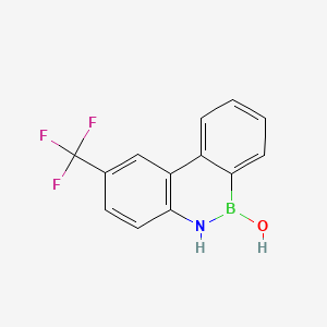 molecular formula C13H9BF3NO B13845588 2-(Trifluoromethyl)dibenzo[c,e][1,2]azaborinin-6(5H)-ol 