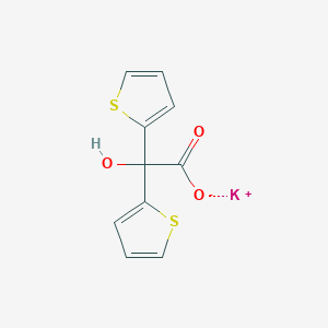 molecular formula C10H7KO3S2 B13845592 Di-2-thienylglycolic Acid Potassium Salt 