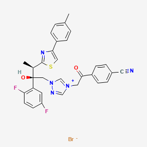 N-(4'-Acetylbenzonitrile)-4'-descyano-4'-methyl Isavuconazole Bromide