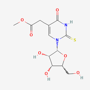 molecular formula C12H16N2O7S B13845653 5-(Methoxycarbonylmethyl)-2-thiouridine 