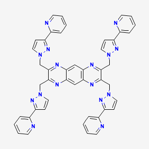 2,3,7,8-Tetrakis((3-(pyridin-2-yl)-1H-pyrazol-1-yl)methyl)pyrazino[2,3-g]quinoxaline