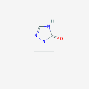 molecular formula C6H11N3O B1384567 1-tert-butyl-4,5-dihydro-1H-1,2,4-triazol-5-one CAS No. 1432682-15-9
