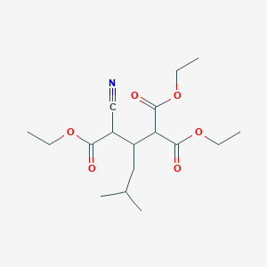 Triethyl 3-cyano-2-(2-methylpropyl)propane-1,1,3-tricarboxylate