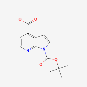 1-(tert-Butyl) 4-methyl 1H-pyrrolo[2,3-b]pyridine-1,4-dicarboxylate